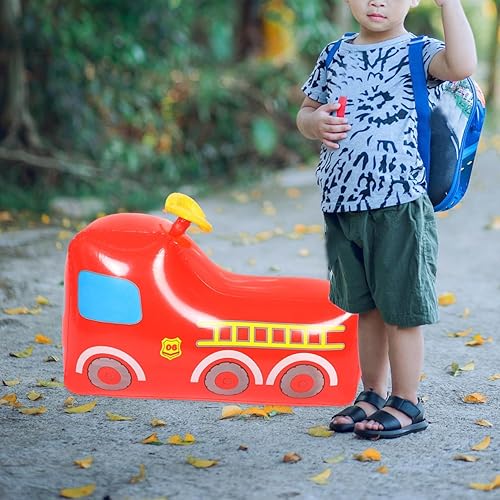 Miniatura 5 de ibasenice Juguetes para niños, juguetes para exteriores, juguete inflable de camión de bomberos, juguete inflable para niños, juguete inflable para