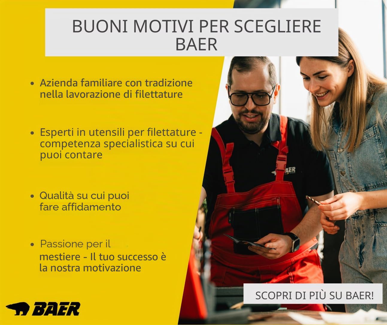 BAER HSSE - Set di punte elicoidali (0,5 mm di altezza), 1-10 mm, in acciaio HSSE/cobalto ad alta lega, in ferro, per trapano