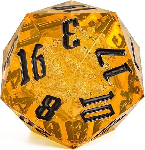 Poludie D20 - Dados individuales de 2.165in, dados DND de 20 lados, dados poliédricos gigantes D20 D&D D20 grandes para mazmorras y dragones, RPG,