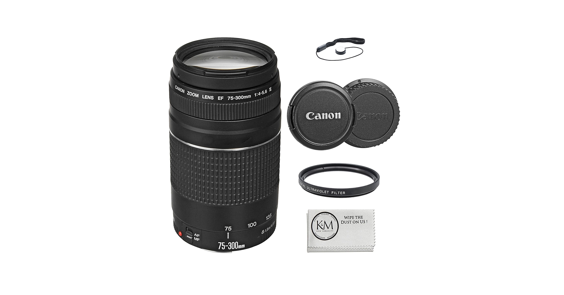 Amazon.com : Canon EF 75-300mm f/4-5.6 III Lens Bundled with