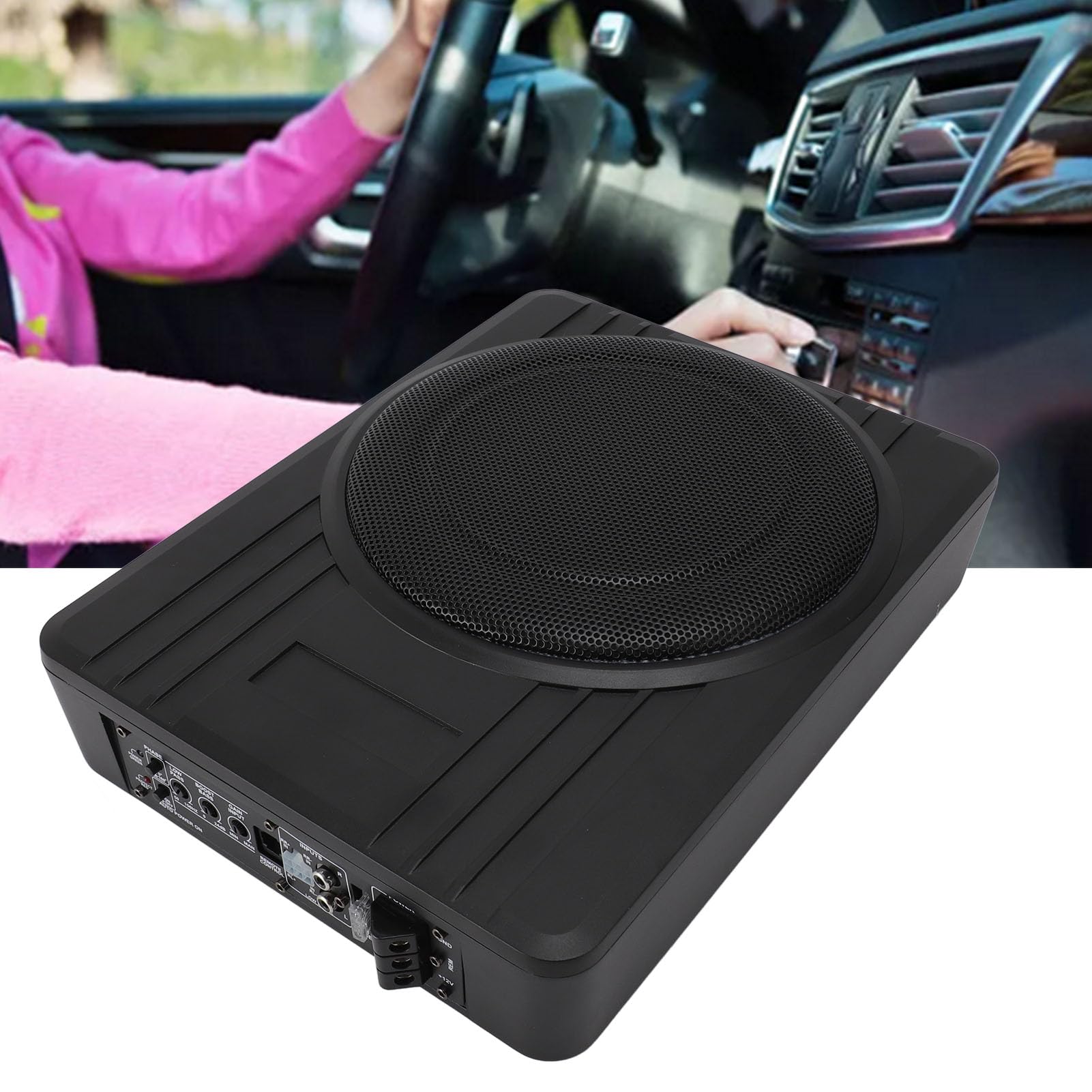 Subwoofer Samochodowy 10-calowy, Ultracienki Głośnik o Mocy 600 W, Przeznaczony do Oszczędzania Miejsca W Ciężarówce ze Stopu Aluminium