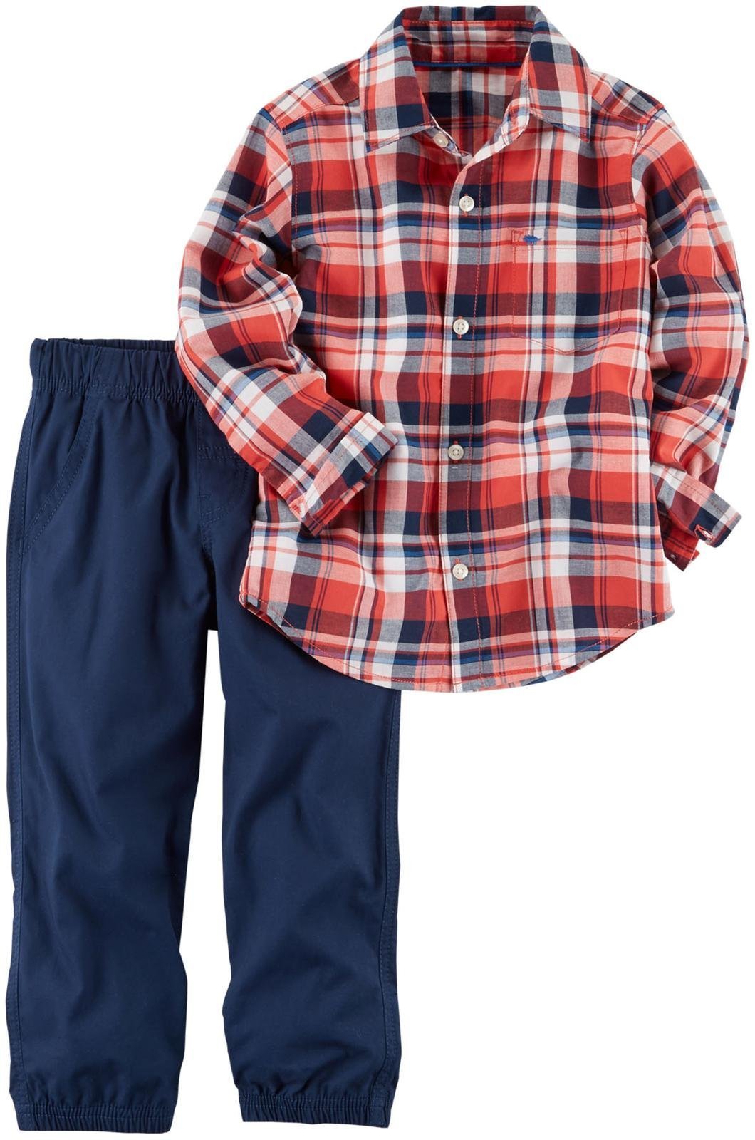Carter's Baby Boys' 2 Pc Playwear Sets 229g391, Stripe, 3 Months
