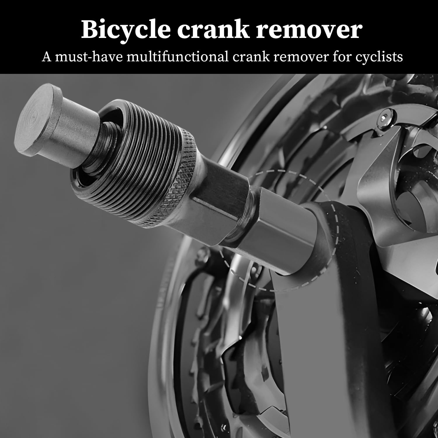 SIGANDG Bicycle Crank Remover,Bicycle Crank Extractor Puller,Lockring Tool,8-Tooth Splines Bottom Bracket Tool,Bicycle Crank Remover Bottom Bracket Shaft Repair Tool - Image 3