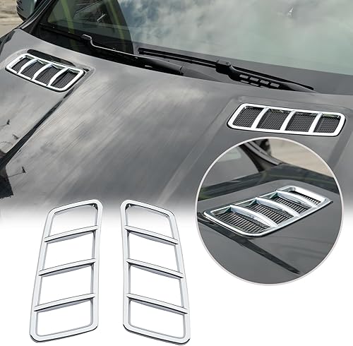 Ajuste de la etiqueta engomada de la capilla del techo del motor del ABS Chrome para Mercedes Benz ML GL GLE GLS 2013-2017