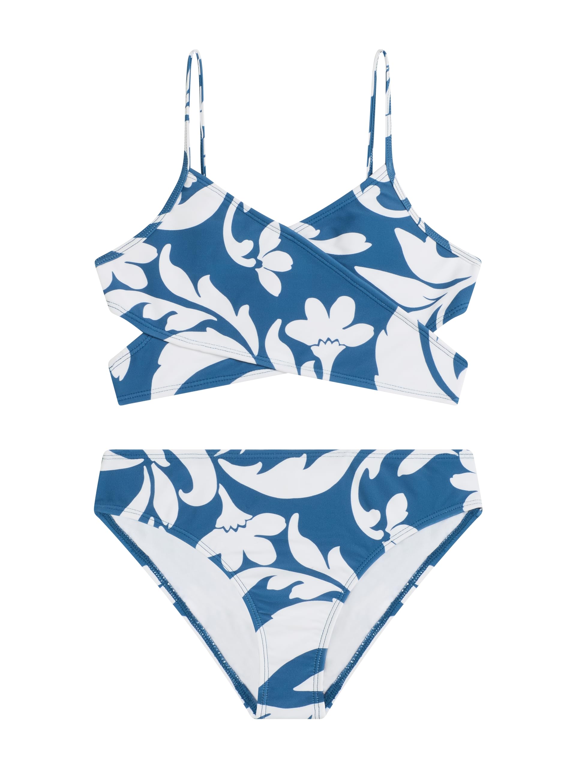 Kanu Surf Girls' Coral Reef Beach Sport Wrap Around Bikini 2-piece Swimsuit