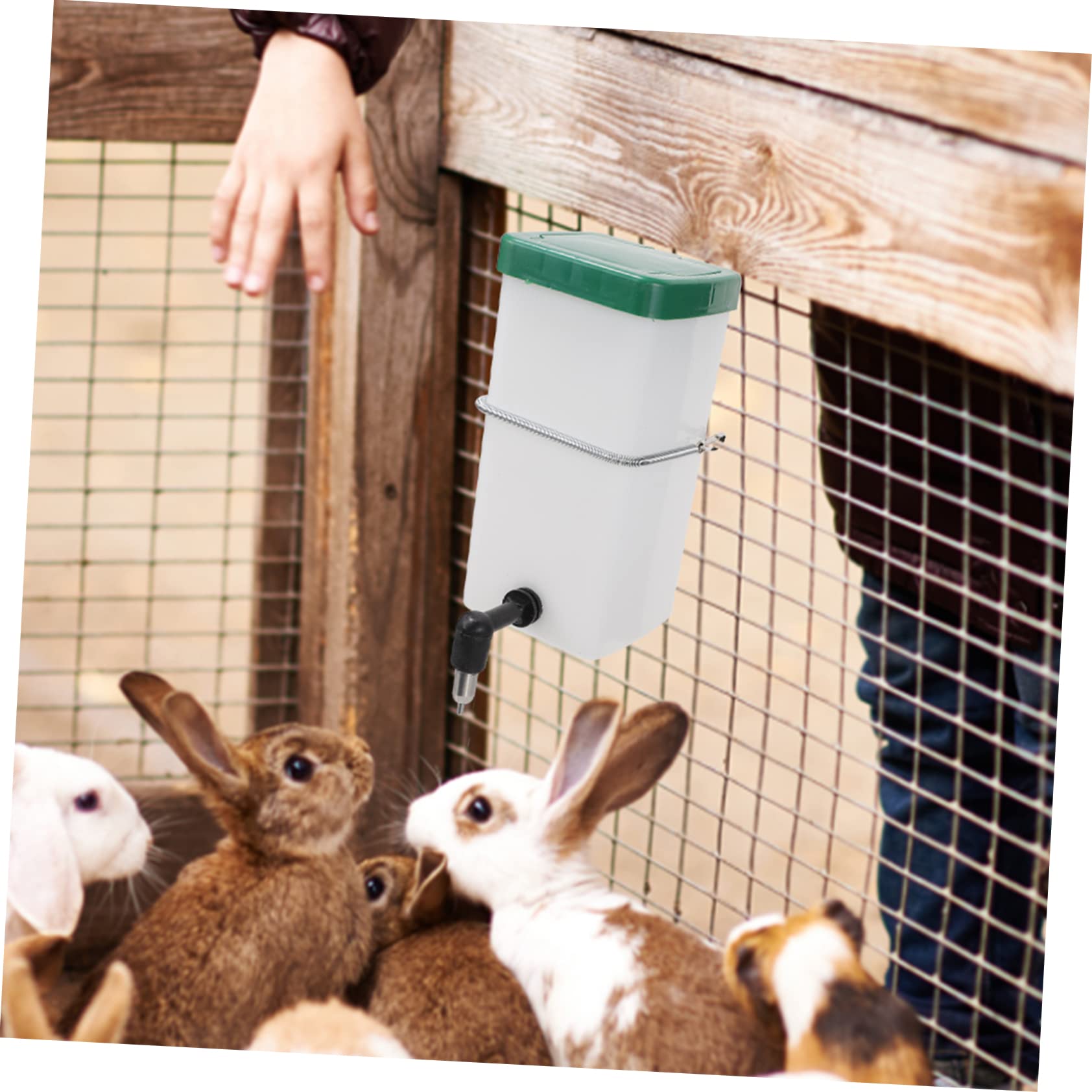 BESPORTBLE Automatic Hamster Water Feeder Bunny Water Dispenser with Cap Design Leakproof Easy to Use Durable for Rabbit Cages and Pets