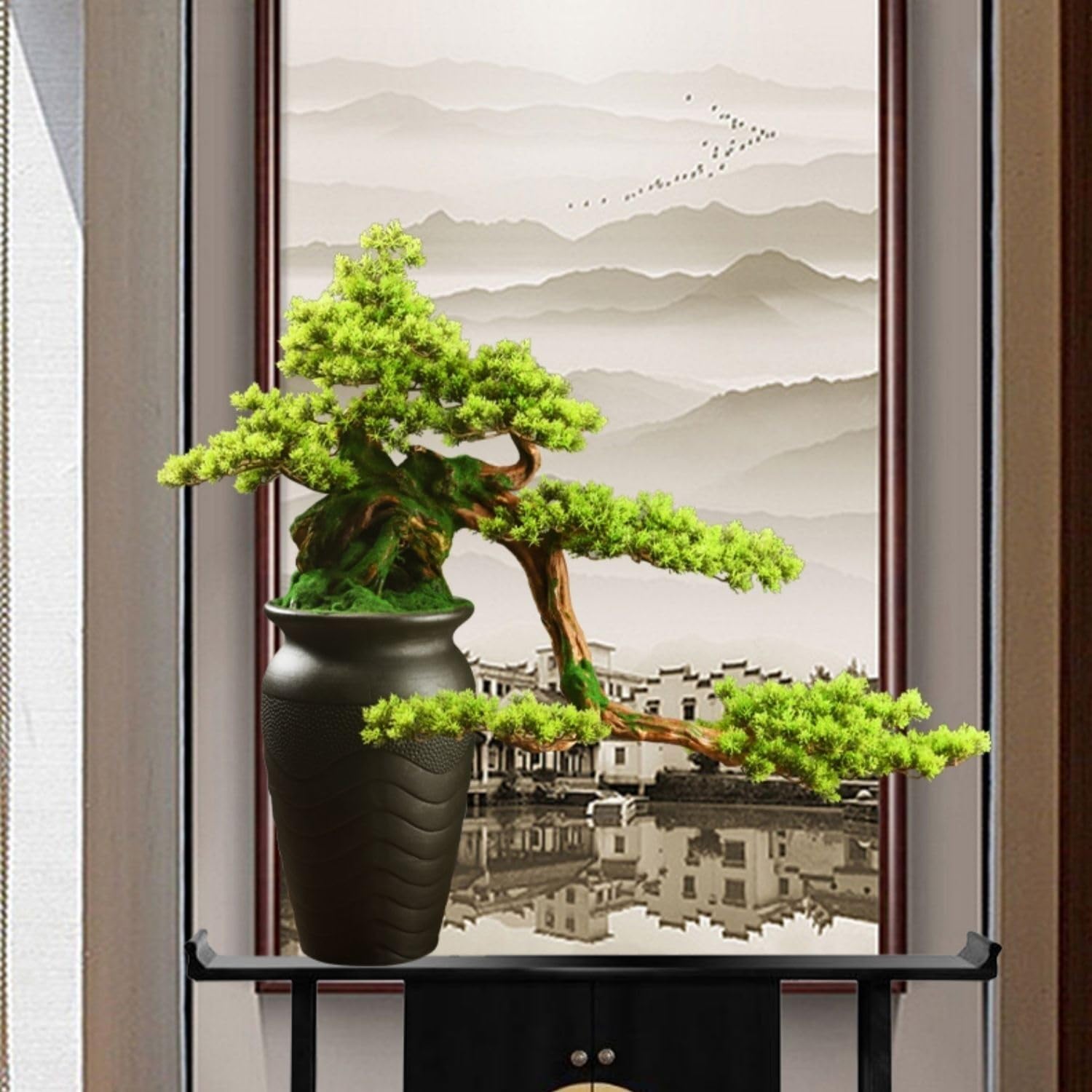 Symulowane rośliny doniczkowe Podłoga Sztuczne Drzewo Bonsai Hotel Klub Dekoracja Wejścia Sztuczne Rośliny Rośliny Doniczkowe Dekoracje wnętrz
