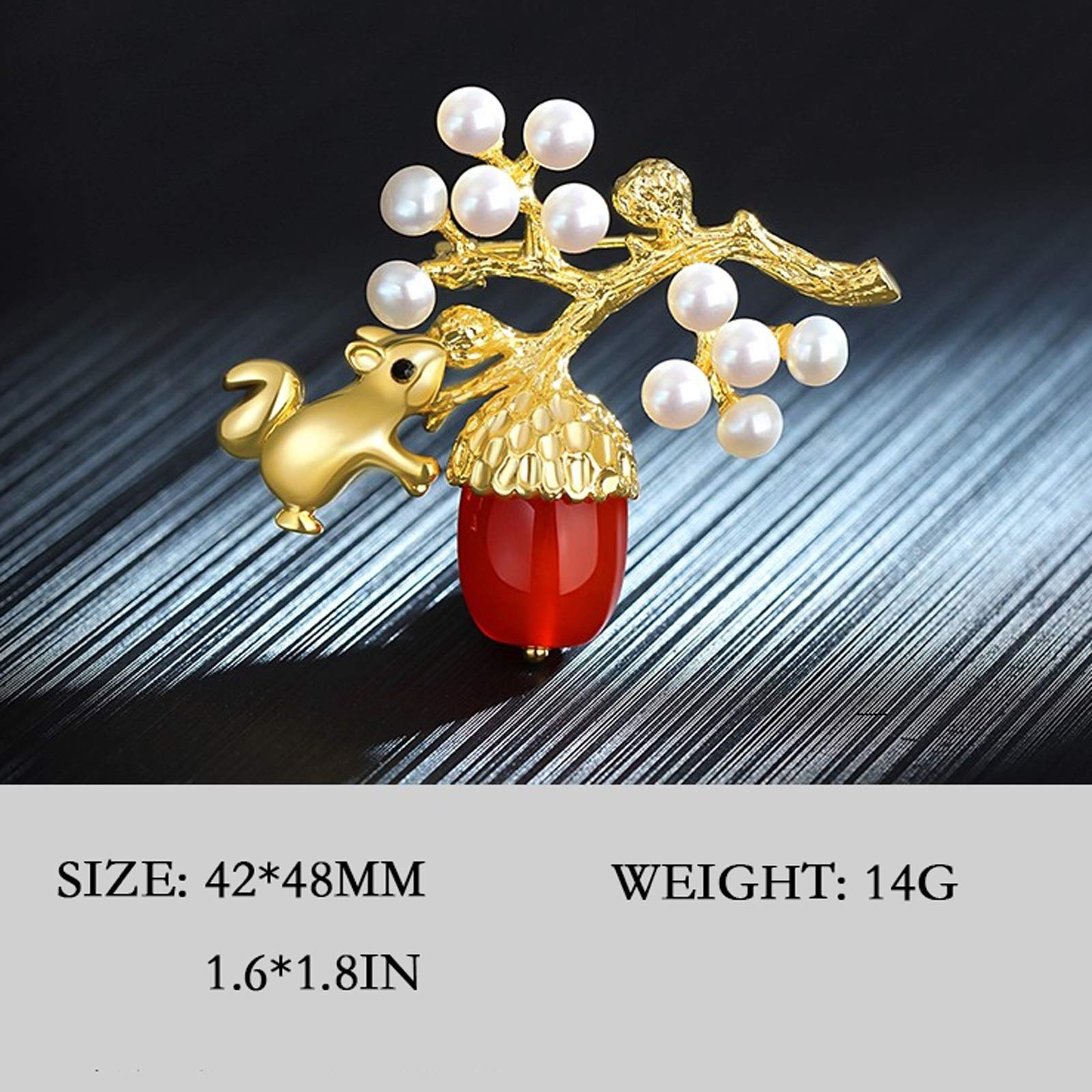 Broszka Pin dla kobiet mężczyzn Szyszka Broszki Retro Temperament Karneol Perła Stanik Kardigan Ubrania Akcesoria Szpilki Wesele Biżuteria Prezenty dla żony Ślub Urodziny