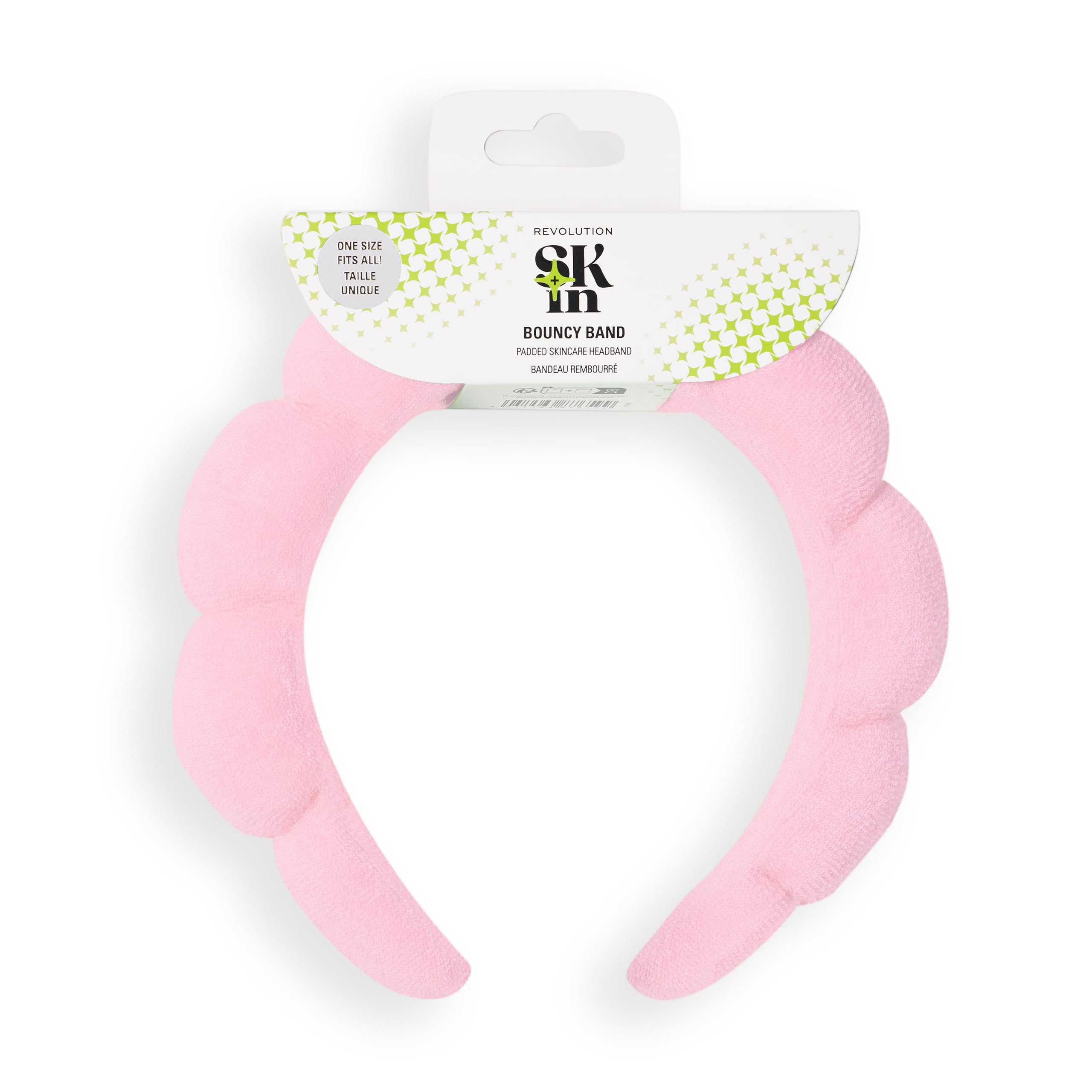 Revolution Skin Padded Headband Pink, For Face Washing & Makeup Application