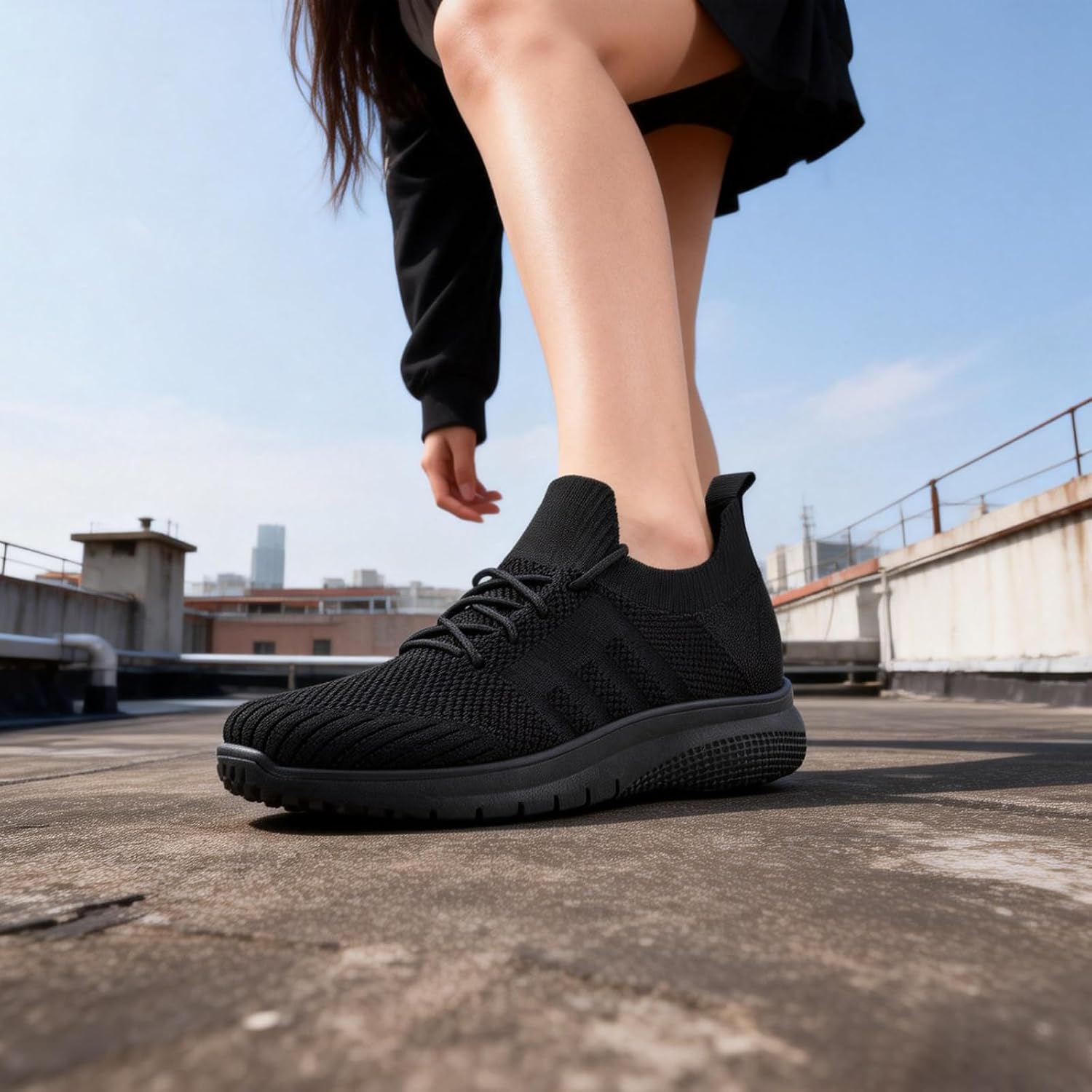 Slip On Walking Sneakers for Women Casual Lightweight Breathable Tennis Shoes Gym Work Travel Sneakers