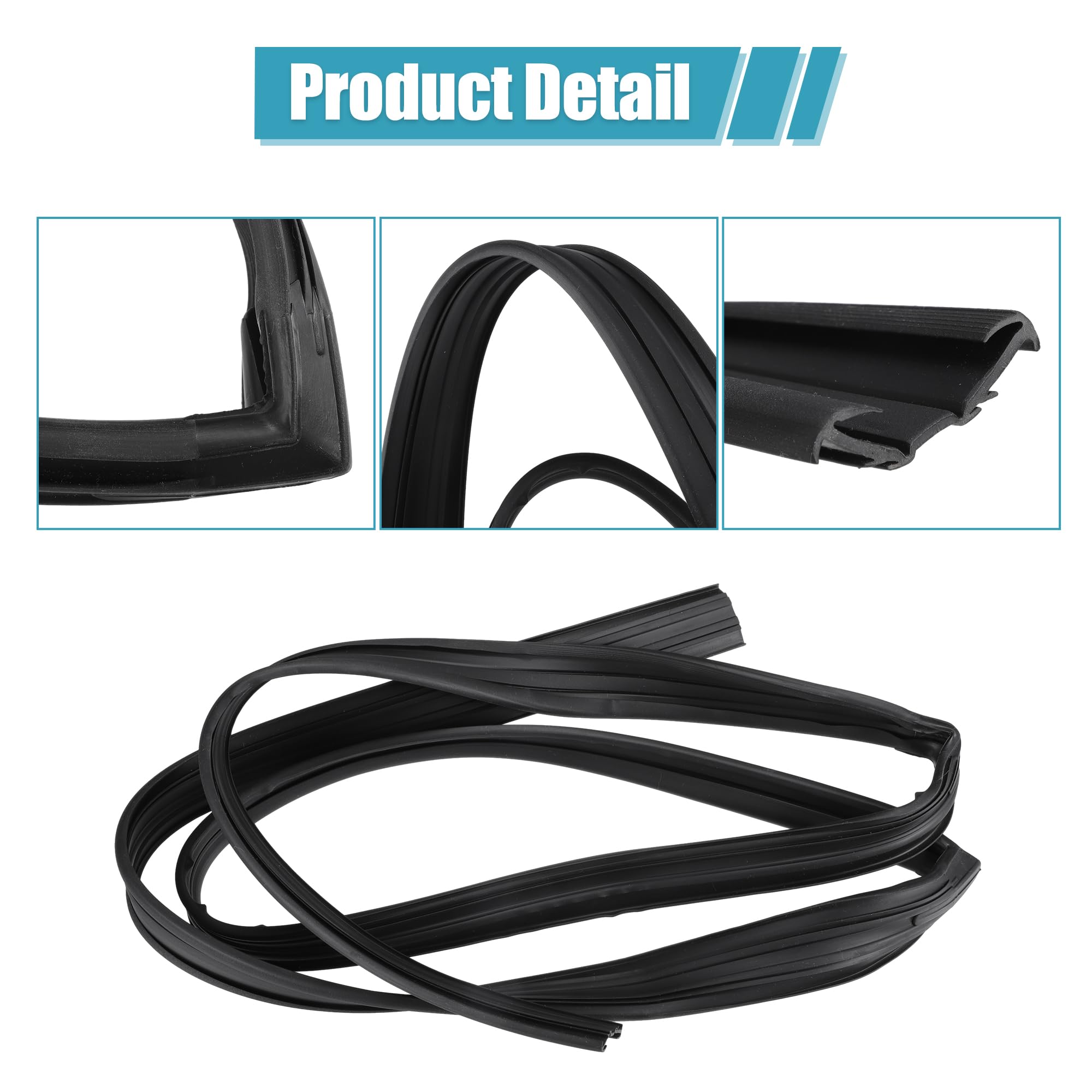 Amazon.com: X AUTOHAUX 1 Pcs Front Left Door Glass Run Channel 