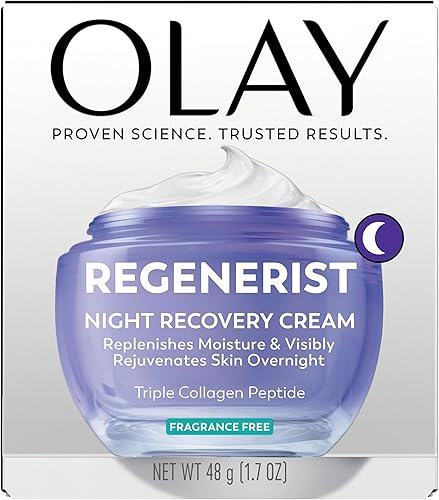 Miniatura 11 de Olay Regenera Noche Recuperación Crema & crema facial hidratante, 1.7 onzas