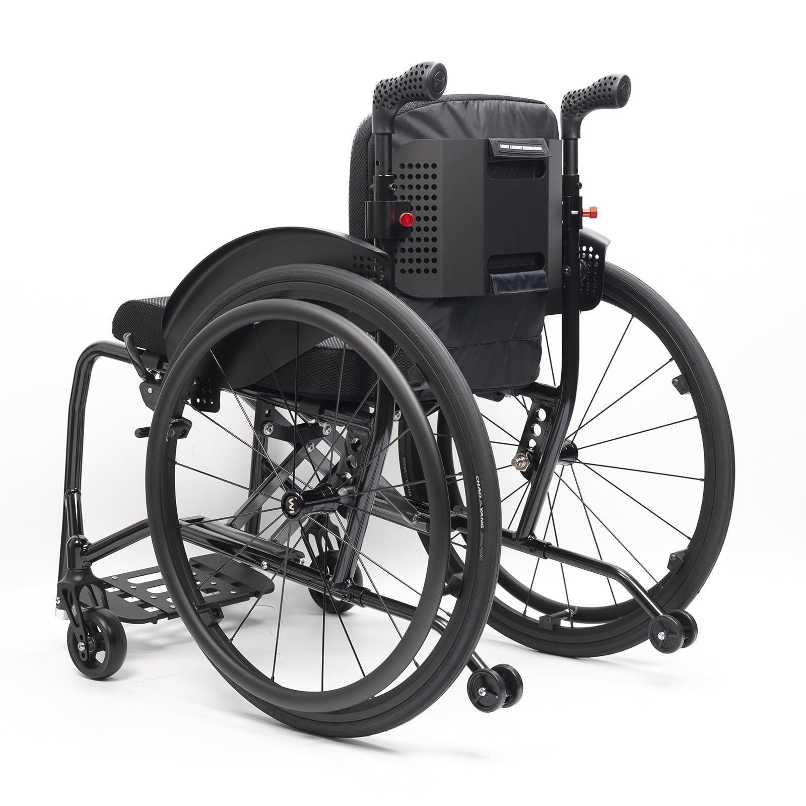 Silla De Ruedas Deportiva Ligera Plegable Todo Terreno,Ultraligera de Aleación de Aluminio，sillas De Ruedas Manuales Autopropulsadas,Desbloqueo Rápido,Transporte Fácil(Seat width 38cm/15in)