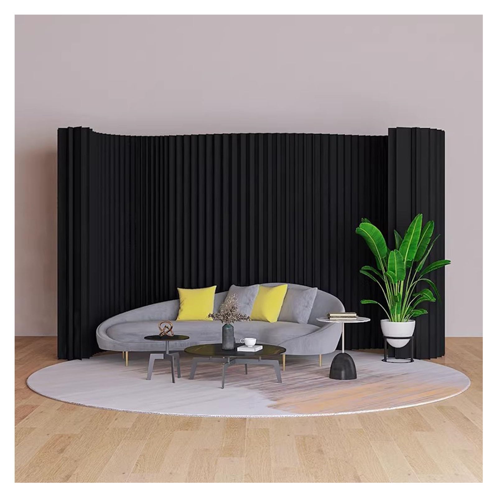Paravent séparateur de pièce flexible pour créer un coin bureau calme à la maison