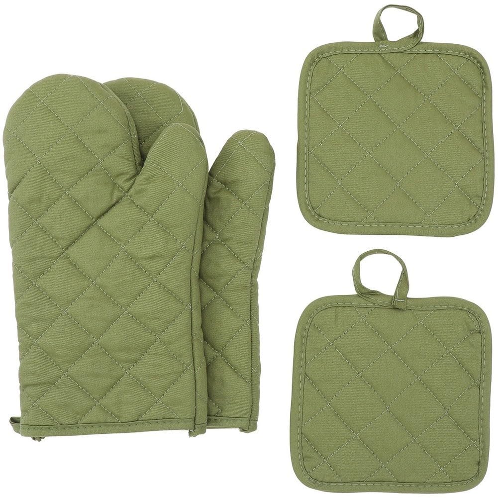 Aundhegrtt Kitchen Baking Heat- Gloves, 1 Set Insulated High Temp,Microwave Oven Glove Temperature