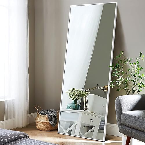 Miniatura 3 de MIRUO Espejo de longitud completa de 59 x 20 pulgadas, espejo de cuerpo completo, espejo de piso y de longitud completa para decoración de pared,