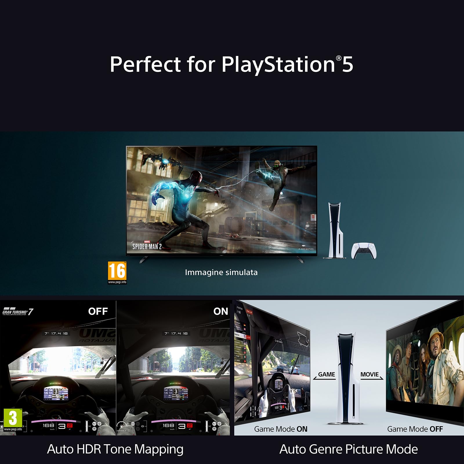 Sony BRAVIA 8 OLED 55 Pollici 4K HDR Google Smart TV | Gaming Menu per PlayStation 5, IMAX Enhanced, Dolby Vision Atmos, Chromecast, AirPlay, 120Hz 55XR80