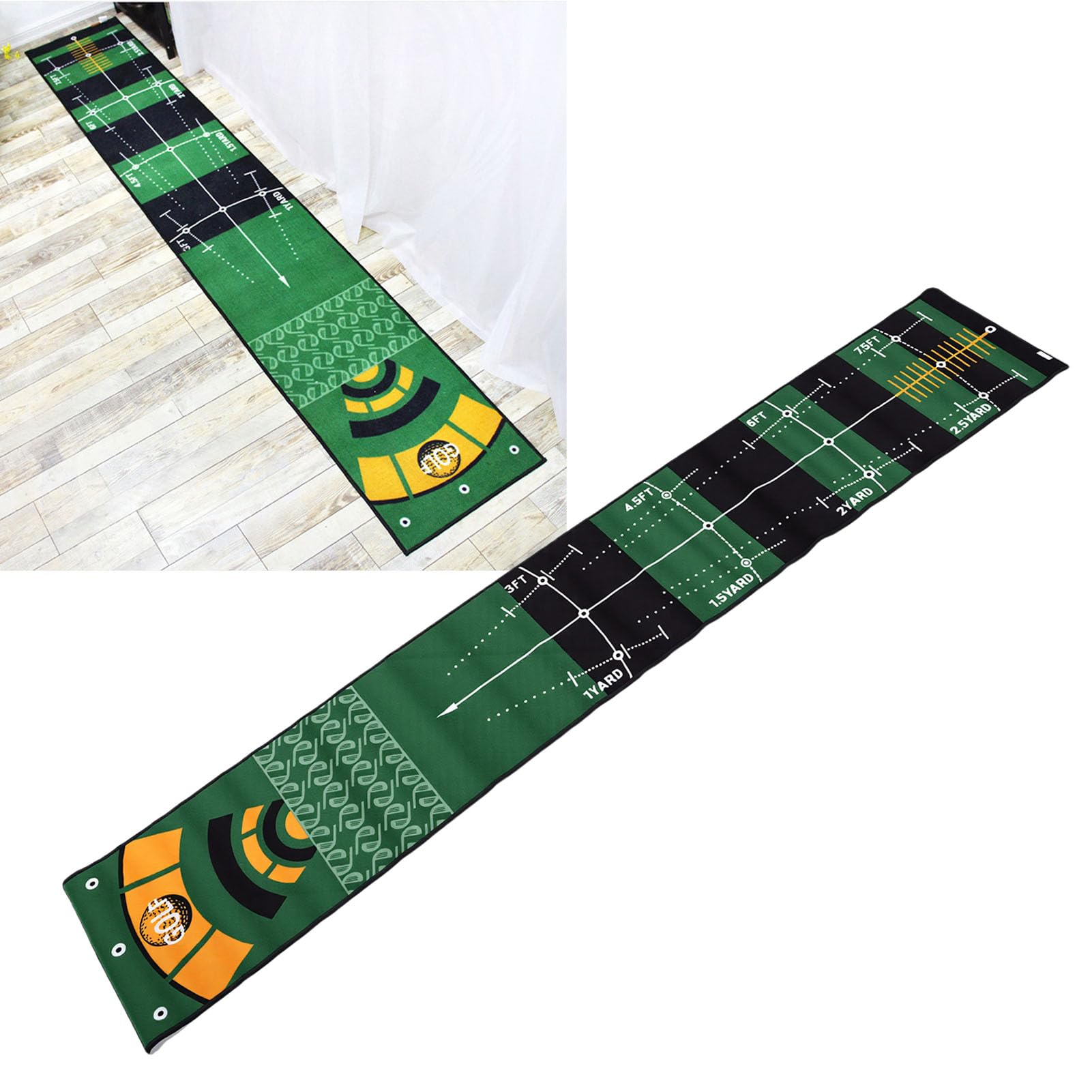 Estera Golf Entrenamiento 50x300 cm con Base Antideslizante para práctica