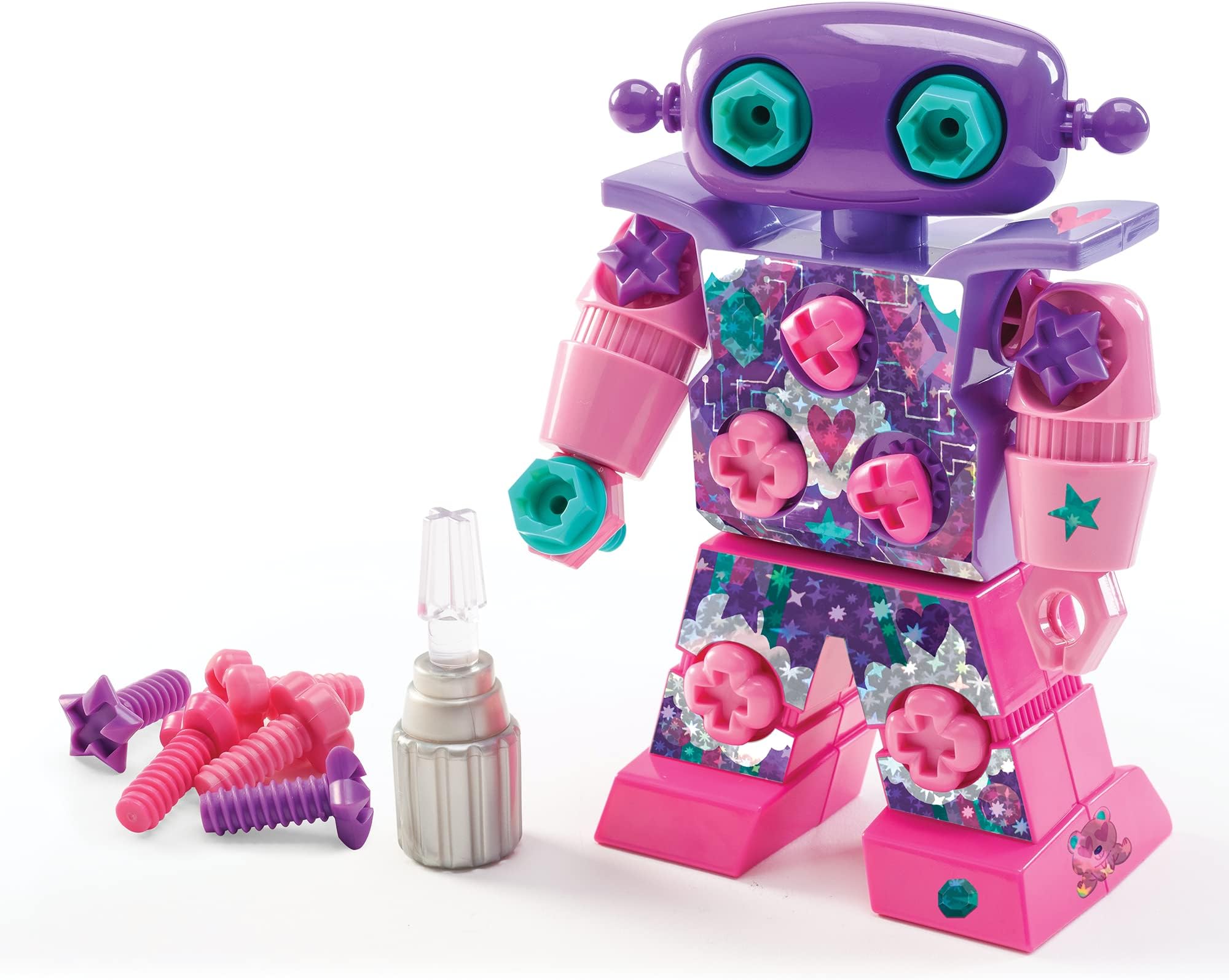 Educational Insights Design & Drill Sparklebot Robot Toy, 23-Piece Set, Kids Drill Sets, STEM Toys, Gift for Kids Ages 3+