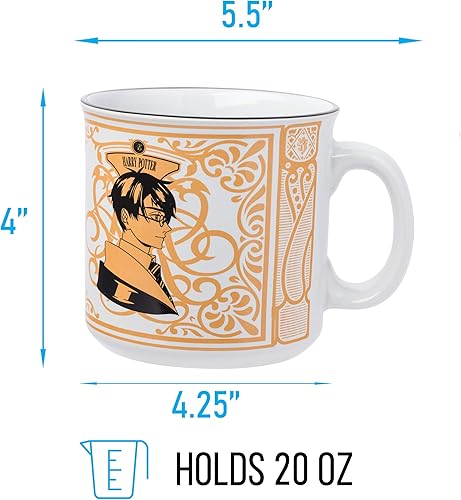 Miniatura 2 de Silver Buffalo Harry Potter vs Malfoy - Taza de cerámica estilo anime, 20 onzas