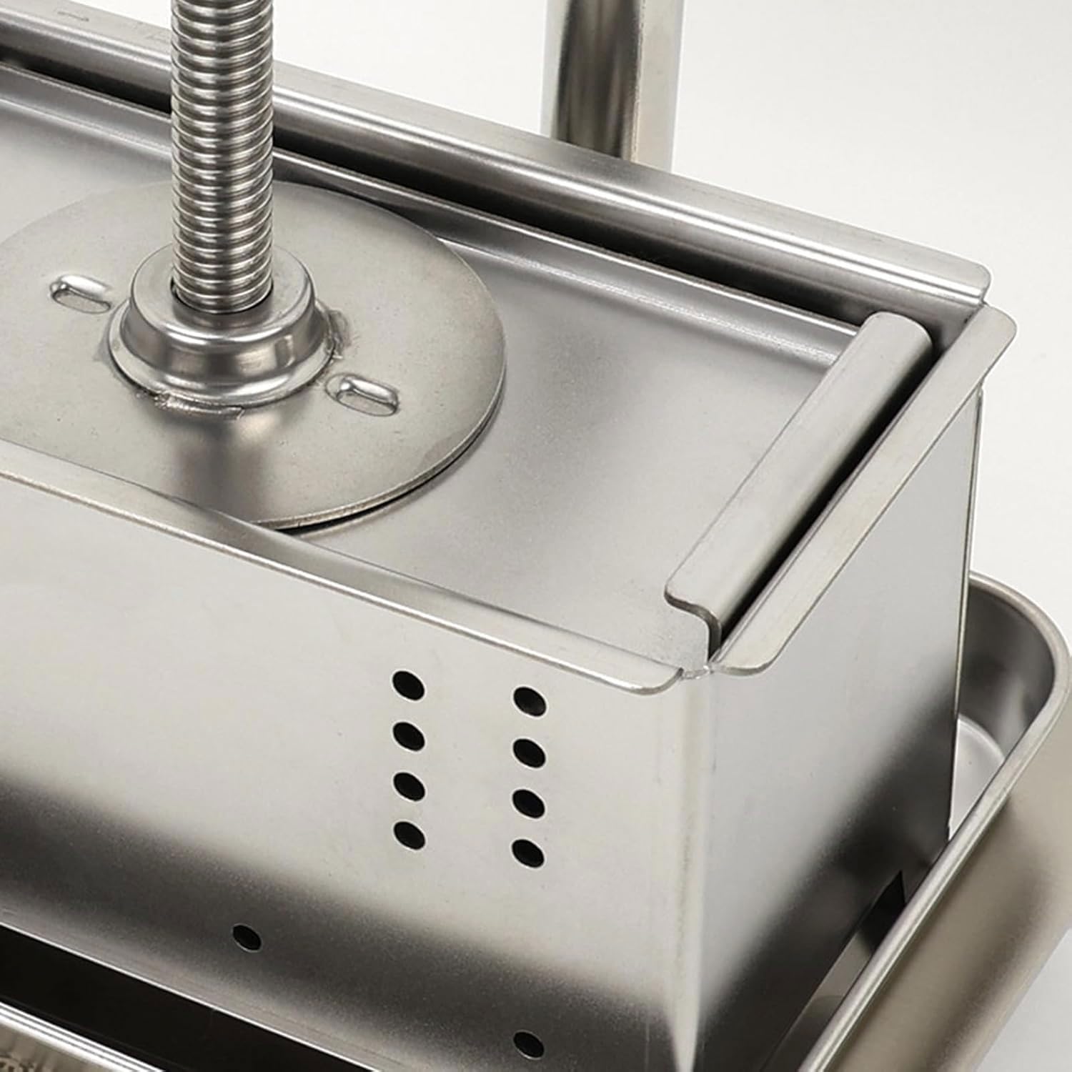 Tofu-Presse, 2 l Edelstahl-Form, leicht zu reinigen und abnehmbar, Hebel-Design für den privaten und gewerblichen Gebrauch, perfekt für Restaurants und Kantinen