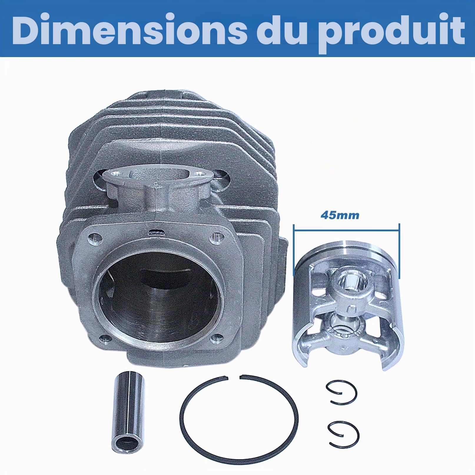 Kit de réparation de carburateur de cylindre 45 mm pour tronçonneuse Husqvarna 254 154 XP 254XP Remplace 503503903