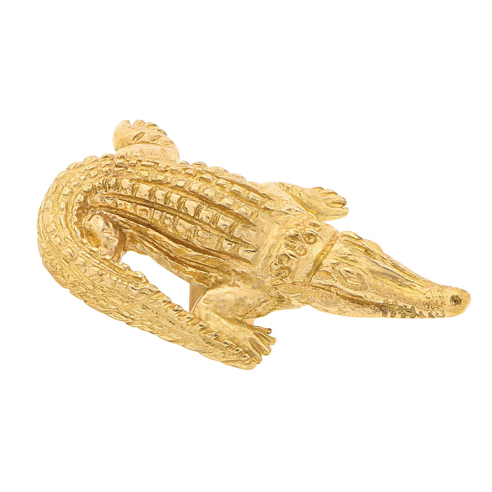 Elnwnnkc Primary Color Cabinet Pull Brass Dressers Knob Small Alligators Shape Drawer Door Pulls Handles Kitchen Bedroom Furniture Hardware Furniture Handles And Knob For Dressers Modern