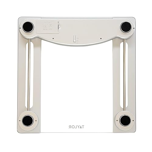 Miniatura 6 de Taylor Báscula inteligente de seguimiento de peso para peso corporal con sincronización Bluetooth, capacidad de 400 libras, elegible para HSAFSA,