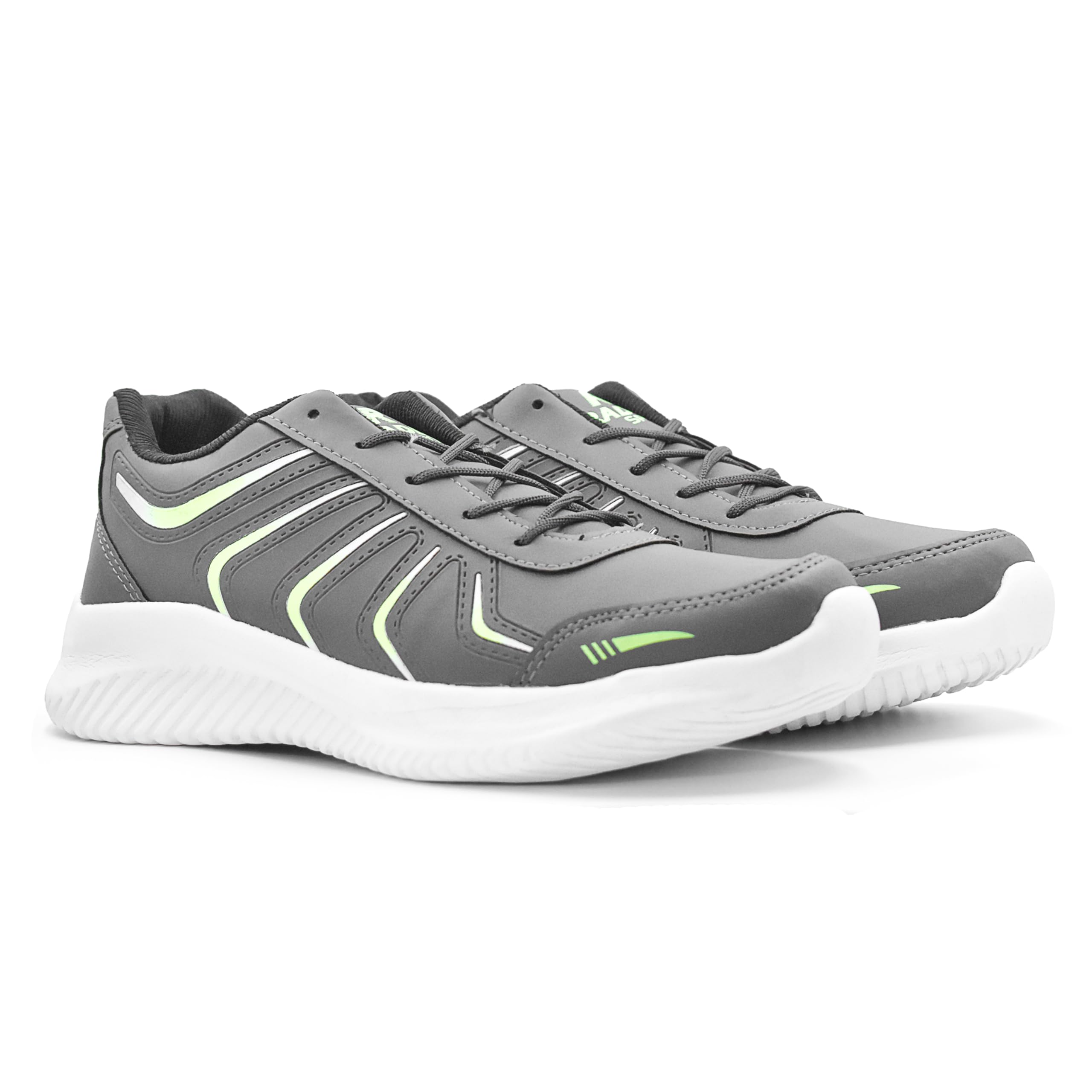 RADDZ SPORTS Running Shoes for Men | Ideal for Long-Distance Runs, Breathable Mesh Upper and Durable Outsole (D-Grey/P-Green, 6) (B0D56PHWJC) Amazon Price History, Amazon Price Tracker