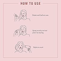 Vista 5 de Pantene Pro-V Hot Mama - Spray refrescante para el cabello activado por calor, 5 onzas, 3.935 onzas líquidas