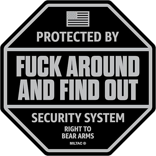 Miniatura 7 de Adhesivo FAFO - Letrero de seguridad FAFO Advertencia [Paquete de 2] Protegido por Decal Fuck Around and Find Out para camión, ventana Pegatinas