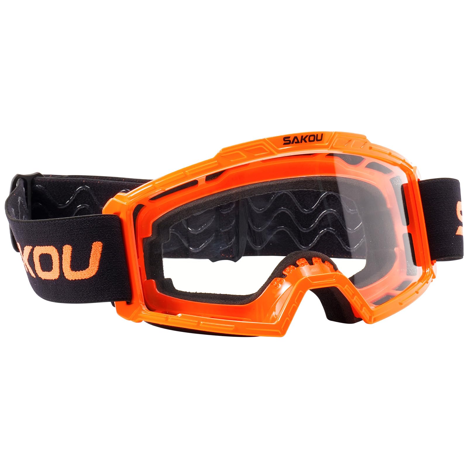 SAKOU Occhiali Moto Motocross Bambino – Antiappannamento, Antiurto e con Protezione 100% UV400 per Ragazzi e Ragazze dai 3 ai 12 Anni, Ideali per Fuoristrada, ATV e Dirtbike