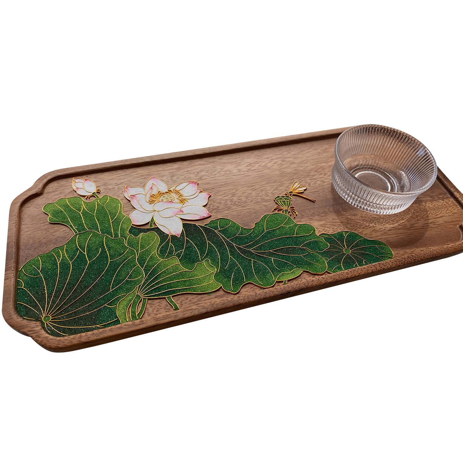 Magicaldiy Lotus Diy Filigree Enamel Painting Kit - Decorate Your Own Wooden Board - Pre-Designed Painting For Adults (Lotus)