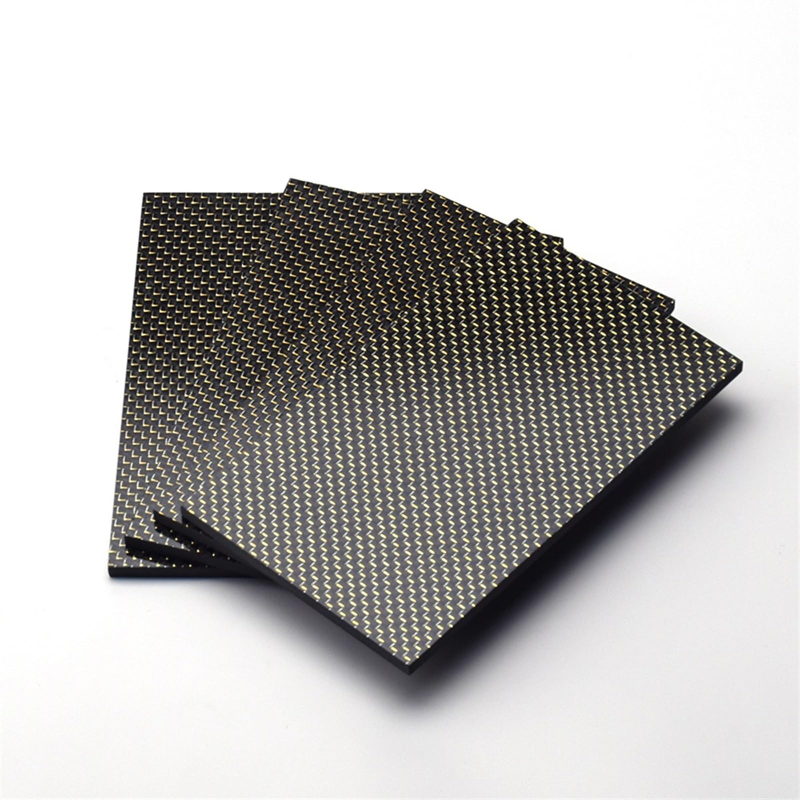 400x500mm 3k Color Carbon Fiber Board Thickness 0.5 to 2.5mm Gold and Silver Brushed Smooth Matte Fiber Board for RC Model 3k Carbon Fiber(2.0mm Glossy)
