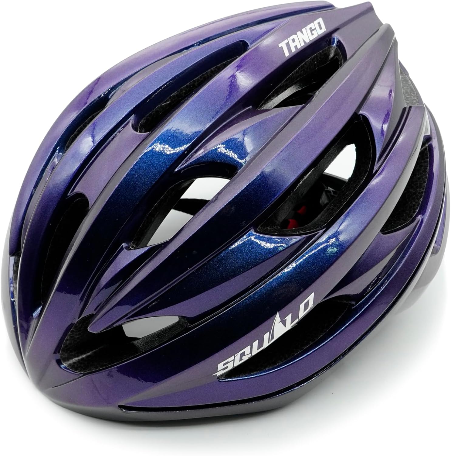 SQUALO Tango Bike Helmet for Men Women Youth, Bicycle Helmets with Fiber LED Light Adjustment Dial Unisex Adults Cycling Helmet for Urban Commuter Mountain Road Biker