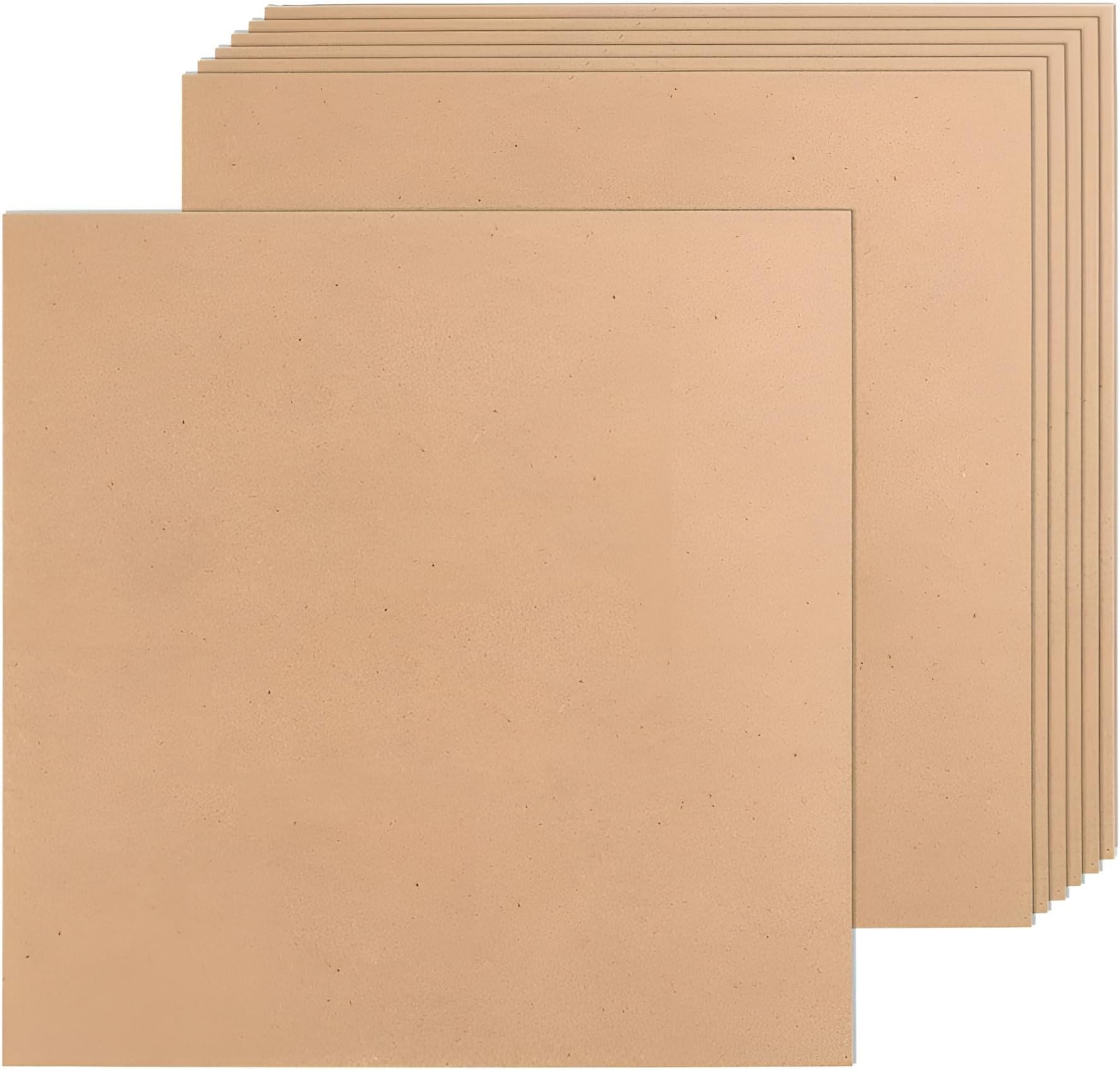 Cliths 6pcs MDF Square Board 17MM Thickness 6 Inch for DIY Craft Painting Laser Cutting Art Home Décor Wood Base for Resin, Dot Mandala & Kids Projects