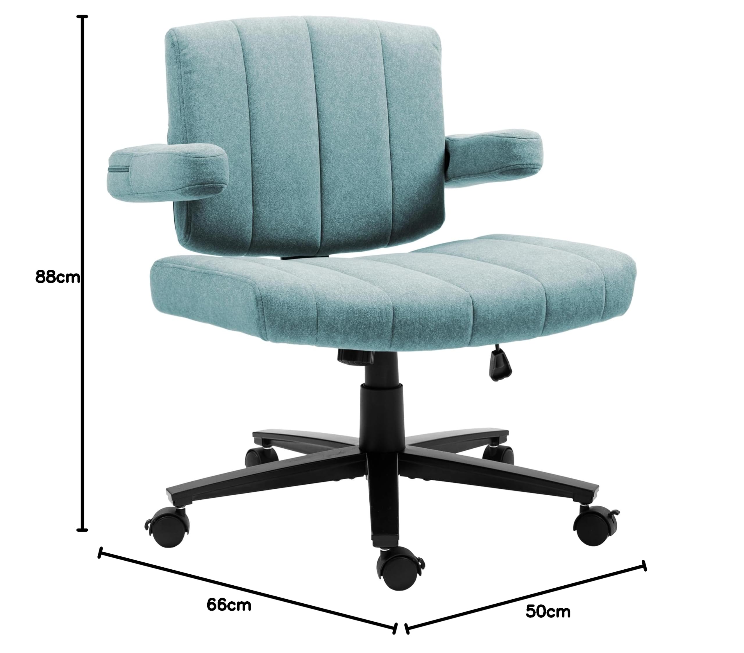 Vigosit Reposabrazos ajustable para silla de oficina (azul)