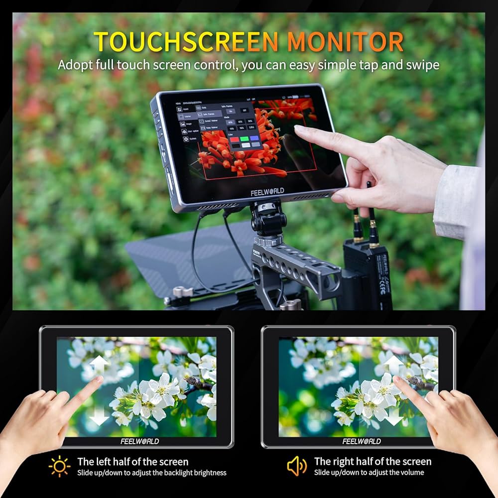 TVLogic 7inch SDI/HDMIモニター Buy FEELWORLD S7 7 inch 1600nit 12G-SDI Aluminium Camera