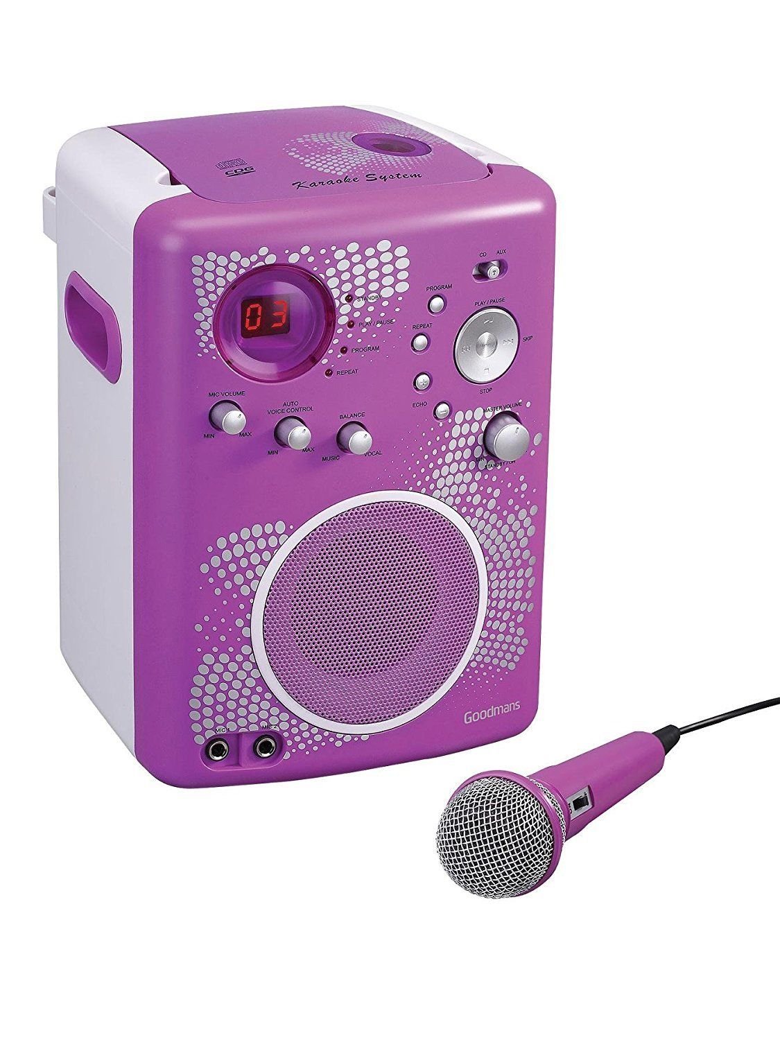 Goodmans XB4CDG Karaoke Machine with CDG Disc