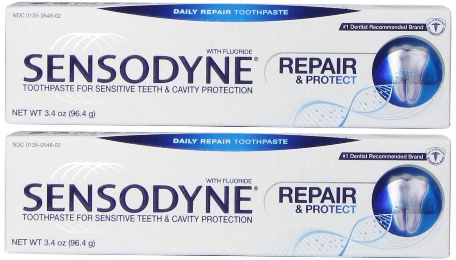 Toothpaste - Repair & Protect - Daily Repair W/Fluoride, 3.4 Oz, Pack of 2