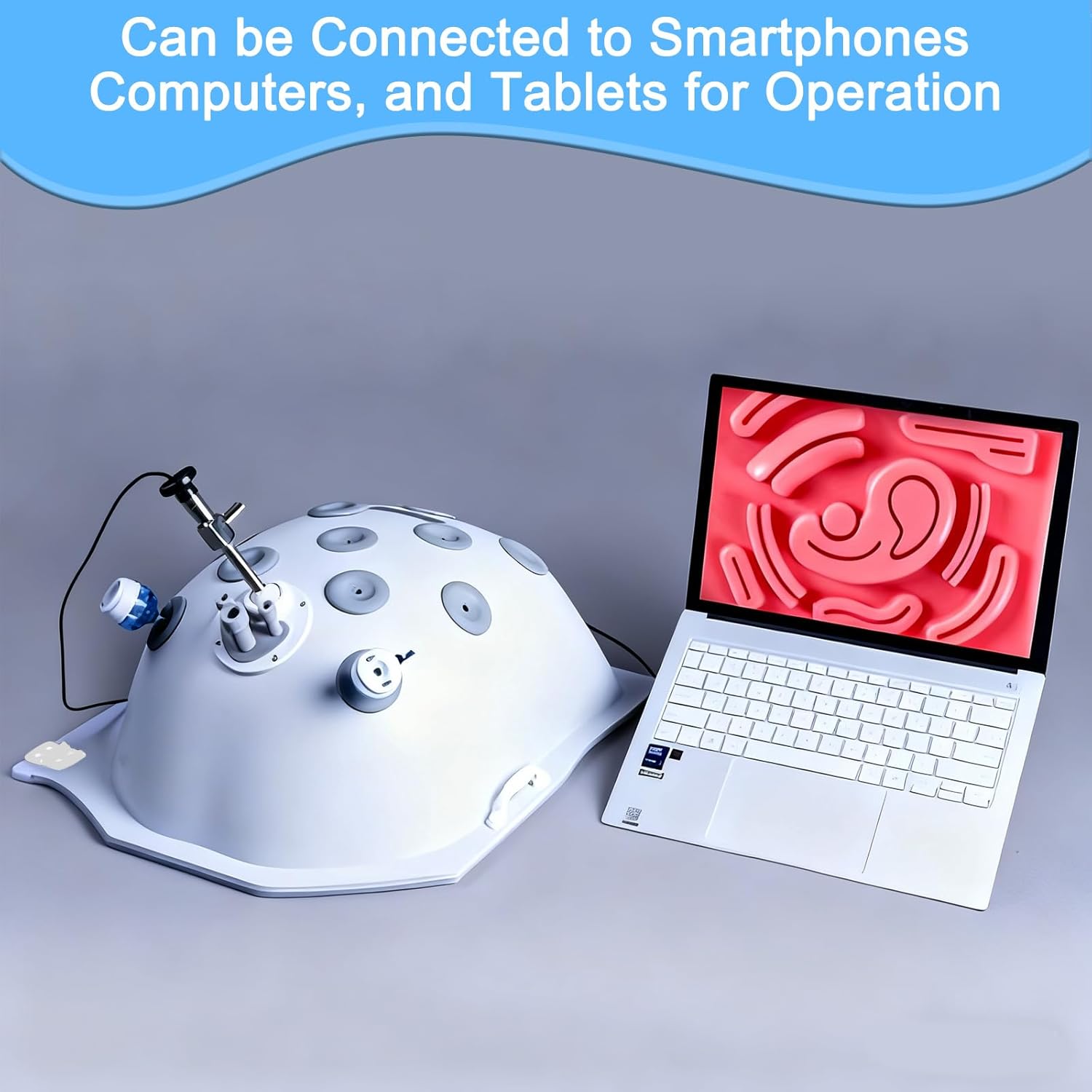 Laparoscopic Surgery Simulator - Portable Training Box & Basic Laparoscopic Skills Trainer with Interchangeable Training Modules, Surgical Practice Model for Medical Students & Clinical Skills