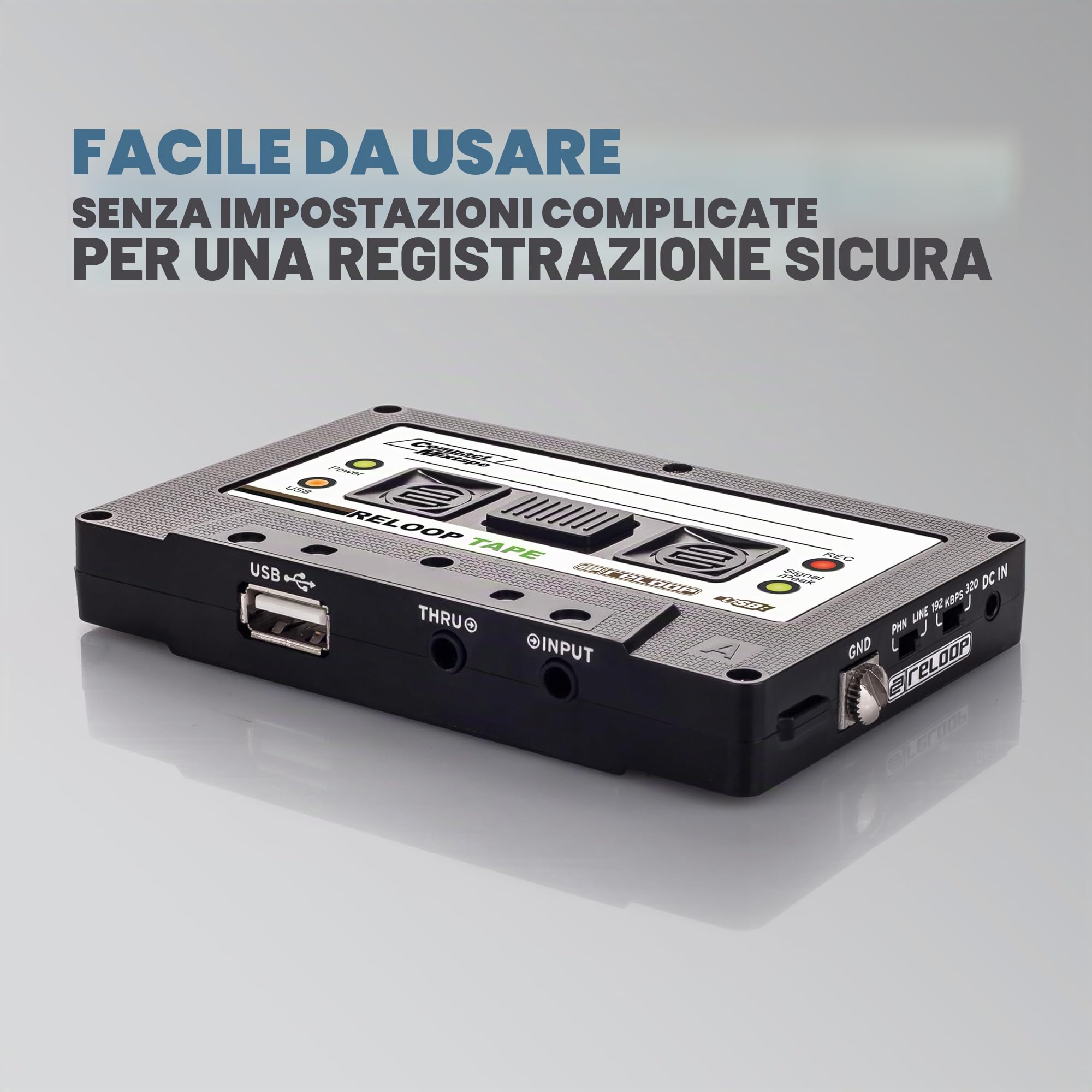 Reloop Tape Mixsession-Recorder Accessorio per DJ