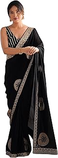 akhilam Women's Shimmer Net Solid Saree With Unstitched Blouse Piece (RADHA7001_RX_Parent)-picture-16