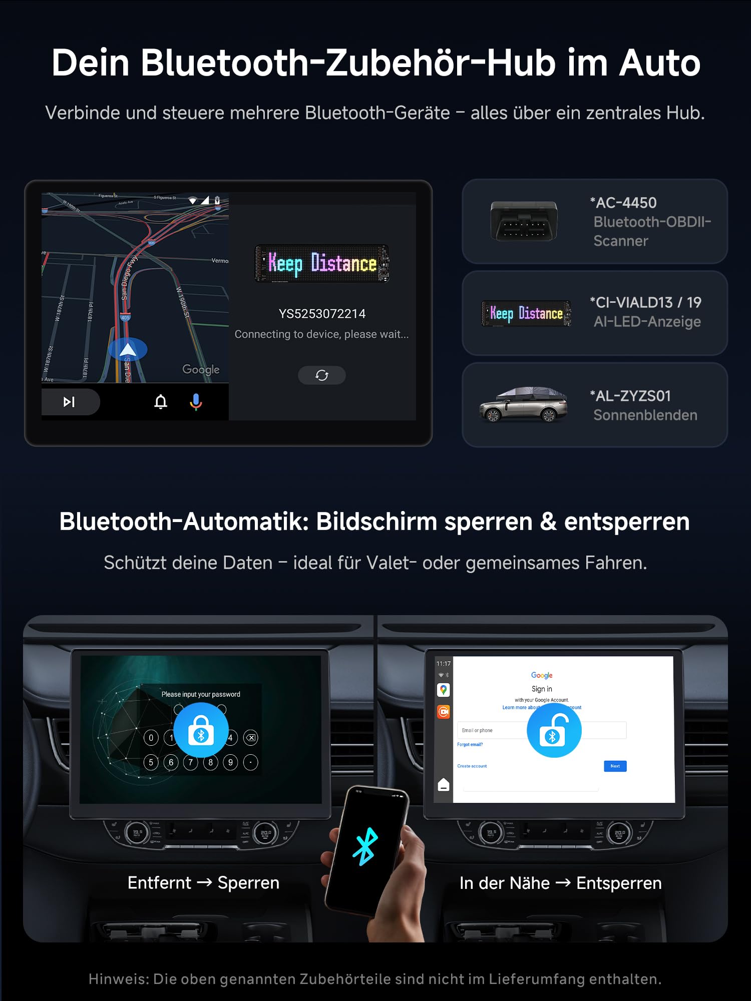 Adattatore CarPlay Wireless 4+64GB AI Box Android Auto con Navigazione GPS | 4G LTE, Drivechat Ai voce, display diviso, navigazione GPS, doppio WiFi e Bluetooth, blocco Bluetooth, TrackHU