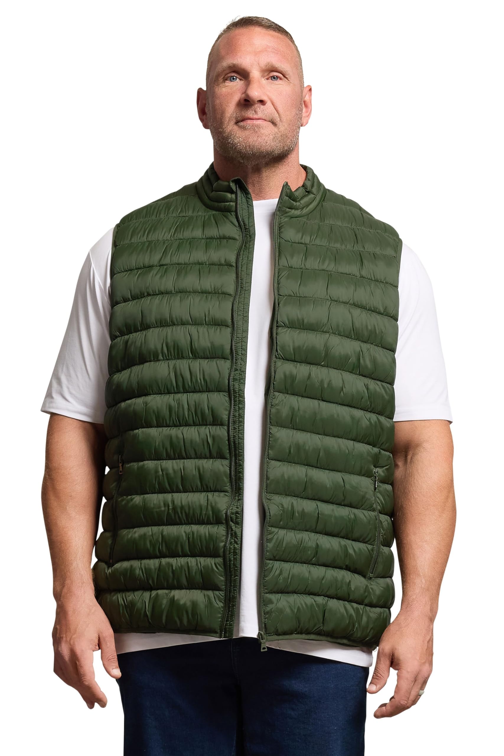 BadRhino Big & Tall Puffer Gilet - Men's - Plus Size Curve