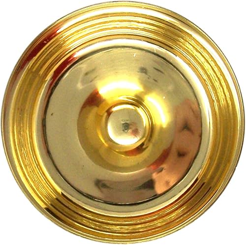 Miniatura 3 de Ciborium - Ciborium anfitrión de la eucaristía de latón macizo en tono dorado con tapa superior cruzada, 10 pulgadas