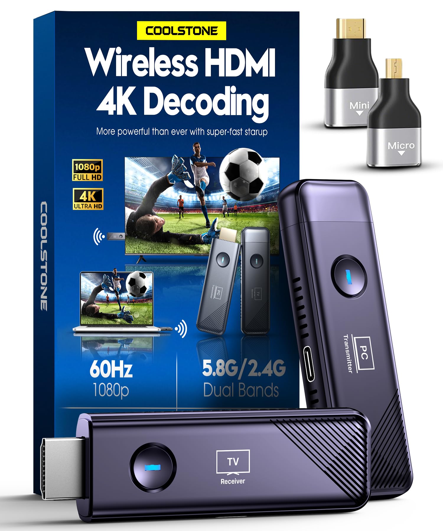 Photo 1 of COOLSTONE Wireless HDMI Transmitter and Receiver