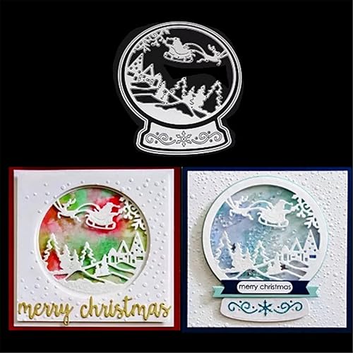 Miniatura 7 de FAWENUCY Troqueles de álbumes de recortes troqueles de corte de metal de Navidad para hacer tarjetas plantilla de papel para manualidades plantillas