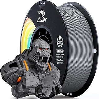 Creality PLA Filament Pro Grey, 1.75mm 3D Printer Filament, Ender PLA + (Plus) Printing Filament, 1kg(2.2lbs)/Spool, Dimensional Accuracy ±0.03mm. Fit Most FDM Printer