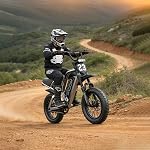 HIKEEP Vélo électrique pour adultes - 48V 750W, Pneu gras 16x3.0, suspension complète, freins à disques mécaniques, batterie amovible, pré-assemblage 90%